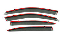 Skoda Octavia II A5 2006–2010 Raamwindschermen met chromen sierlijst Niken Luxury (LiftBack, 4 stuks) foto 4