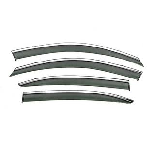 Raamwindschermen met chromen sierlijst Niken Luxury (LiftBack, 4 stuks) Skoda Octavia II A5 2006–2010 foto 1