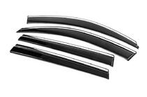 Toyota Rav 4 2006–2013 Raamdeflectoren met chroomstrip Niken Luxury (4 stuks, Long) foto 2