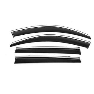 Raamdeflectoren met chroomstrip Niken Luxury (4 stuks, Long) Toyota Rav 4 2006–2013 foto 1
