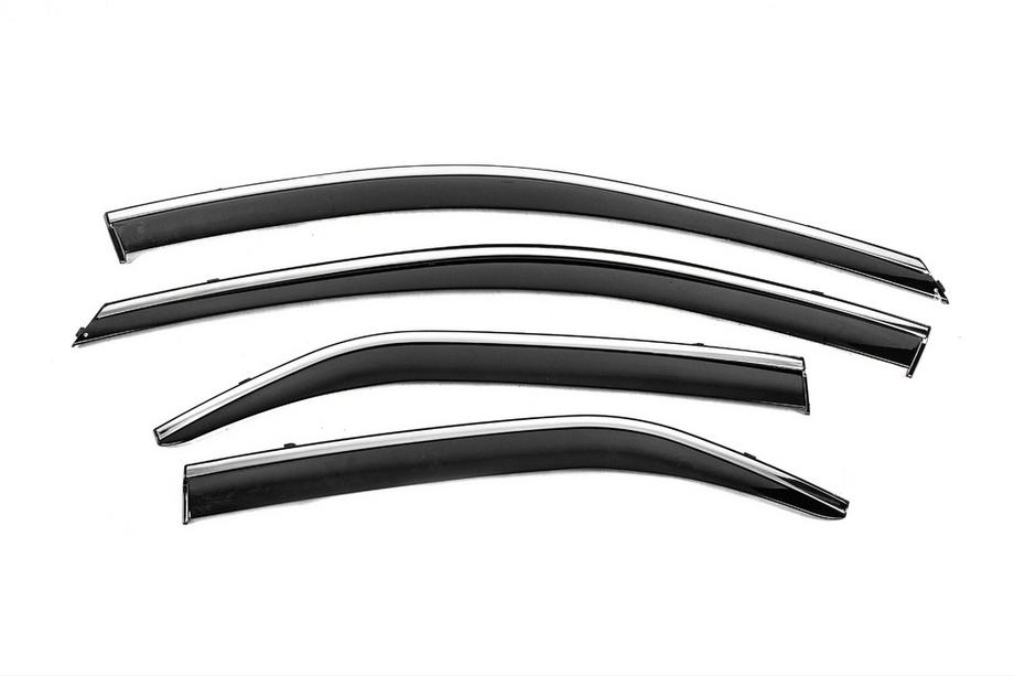 Toyota Camry 2011–2017 Raamdeflectoren met chroomstrip Niken Luxury (2011-2017 EU / 2011-2014 USA, 4 stuks) Image