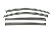 Volkswagen Touran 2003–2010 Windschermen met chromen sierlijst Niken Luxury (4 stuks) foto 1