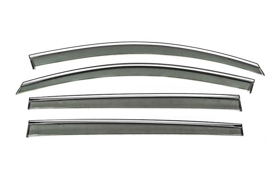 Volkswagen Touran 2010–2015 Windschermen met chromen sierlijst Niken Luxury (4 stuks) Image