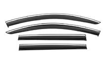 Volkswagen Passat B7 2012–2015 Windschermen met chromen sierlijst Niken Luxury (SW, 4 stuks) foto 1