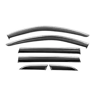 Raamwindschermen met chromen sierlijst Niken Luxury (6 stuks)