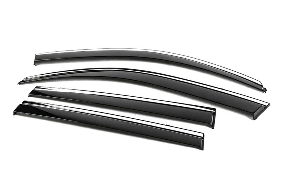 Toyota Land Cruiser Prado 150 2009–2023 Raamwindschermen met chroom Niken Luxury (4 stuks) Foto 3