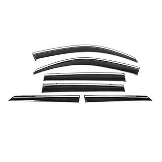 Raamwindschermen met chromen sierlijst Niken Luxury (6 stuks) Lexus GX460 2009–2023 foto 3