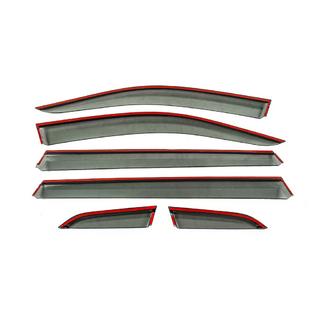 Winddeflectoren voor zijruiten met chroomstrip Niken Luxury (Long, 6 stuks) foto 3