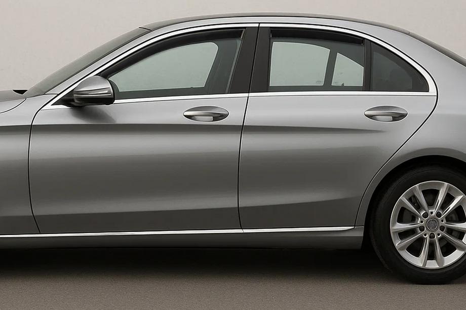 Mercedes C-klasse W205 2014–2021 In-channel raamdeflectoren Niken Luxury (4 stuks) Image