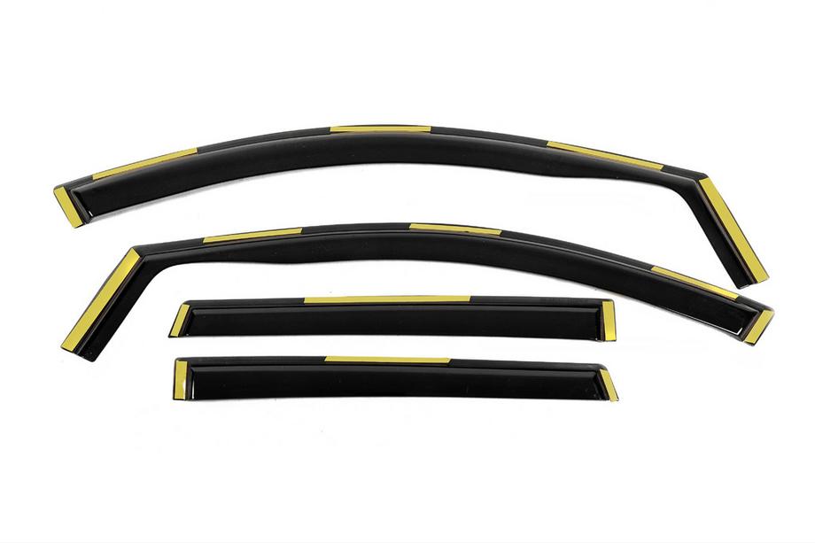 Nissan Qashqai 2014–2021 In-channel raamdeflectoren Niken Luxury (4 stuks) Foto 1