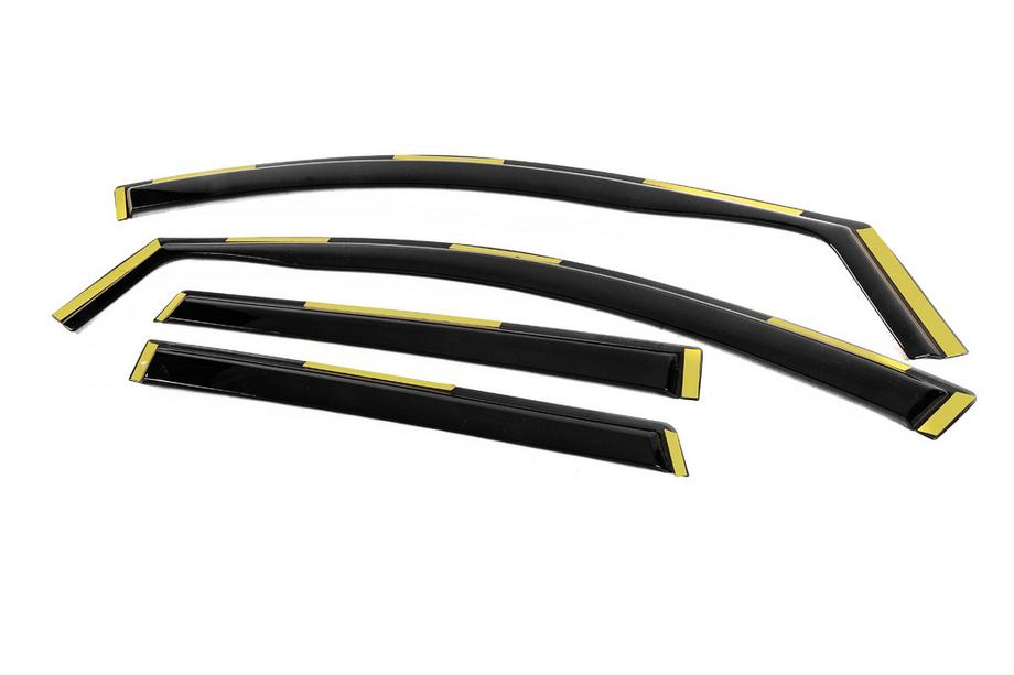 Nissan Qashqai 2014–2021 In-channel raamdeflectoren Niken Luxury (4 stuks) Foto 2