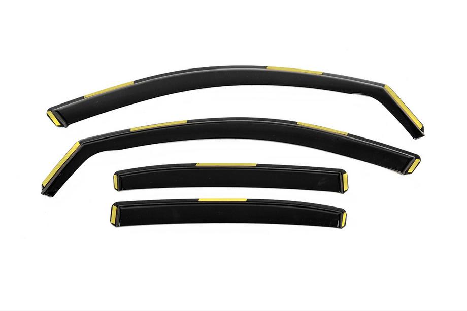 Skoda Octavia II A5 2006–2010 Niken Luxury in-channel raamwindschermen (LiftBack, 4 stuks) Foto 1
