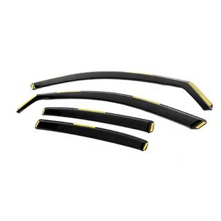 Raamwindschermen (in-channel/insteek) Niken Luxury (Liftback, 4 stuks) Skoda Octavia II A5 2010–2013 foto 2