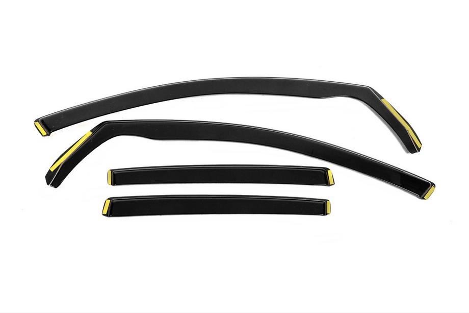 Volkswagen Golf 5 2003–2009 In-channel raamwindschermen Niken Luxury (HB, 4 stuks) Image