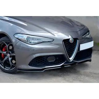Voorbumper lipspoiler DPT (2016-2019, hoogglans zwart) Alfa Romeo Giulia 2016–2022