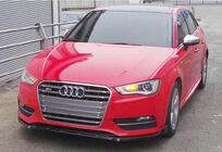 Audi A3 2012–2020 Voorbumper front lip splitter DPT V-3 (Sedan/HB, hoogglans zwart) foto 3