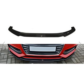 Voorbumper lip spoiler DPT V-1 (voor S-Line, 2015-2019, hoogglans zwart) foto 2
