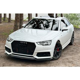 Voorbumper lip spoiler DPT V-1 (voor S-Line, 2015-2019, hoogglans zwart) foto 1