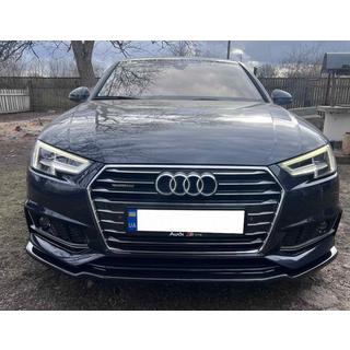 Voorbumper lip spoiler DPT V-1 (voor S-Line, 2015-2019, hoogglans zwart) foto 4
