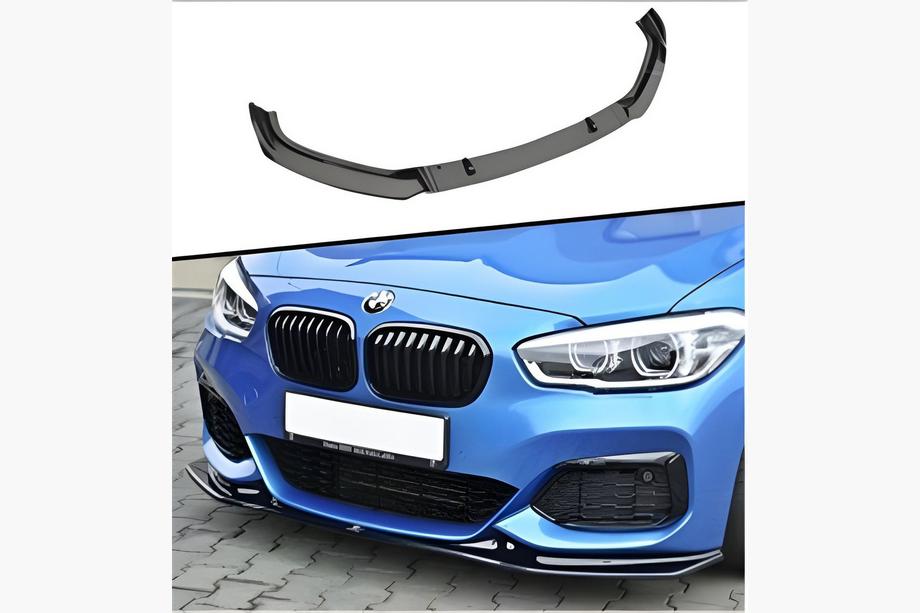 BMW 1 Serie F20/F21 2011–2019 DPT front bumper lip (hoogglans zwart) Image