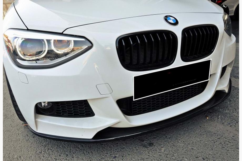 BMW 1 Serie F20/F21 2011–2019 DPT V-3 voorlip (voor M Performance Style, hoogglans zwart) Foto 1