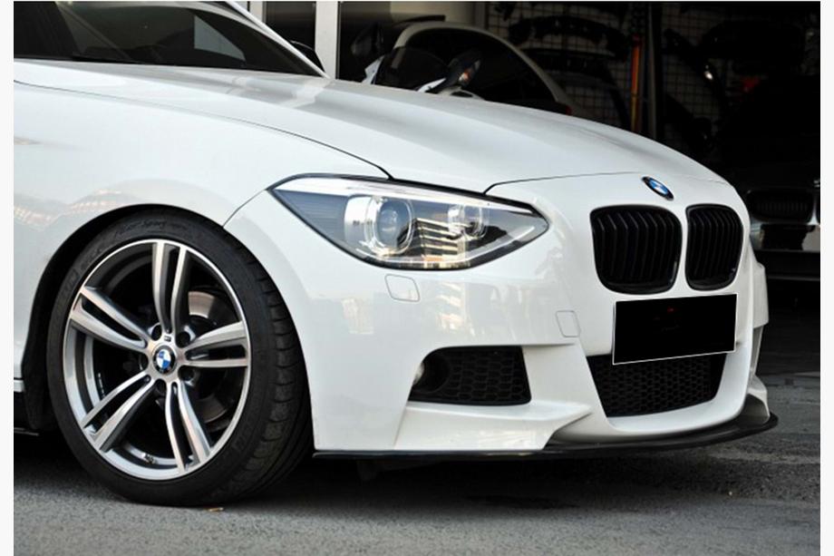 BMW 1 Serie F20/F21 2011–2019 DPT V-3 voorlip (voor M Performance Style, hoogglans zwart) Foto 2