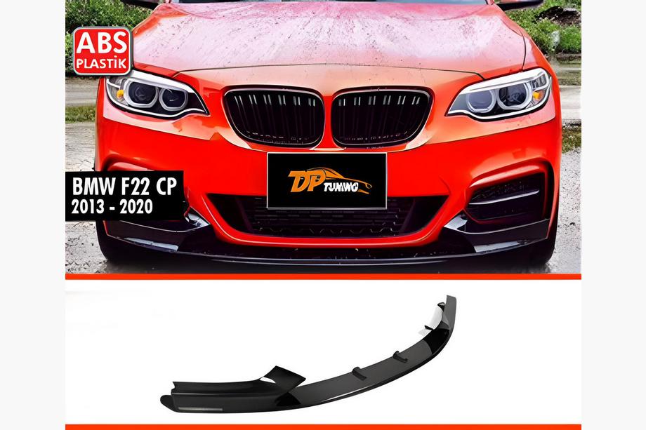 BMW 2-serie F22/F23 2014–2021 DPT V-1 front lip spoiler (voor M Performance, hoogglans zwart) Image