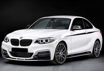 BMW 2-serie F22/F23 2014–2021 Front lip spoiler DPT V-2 (voor M Performance, hoogglans zwart) foto 1
