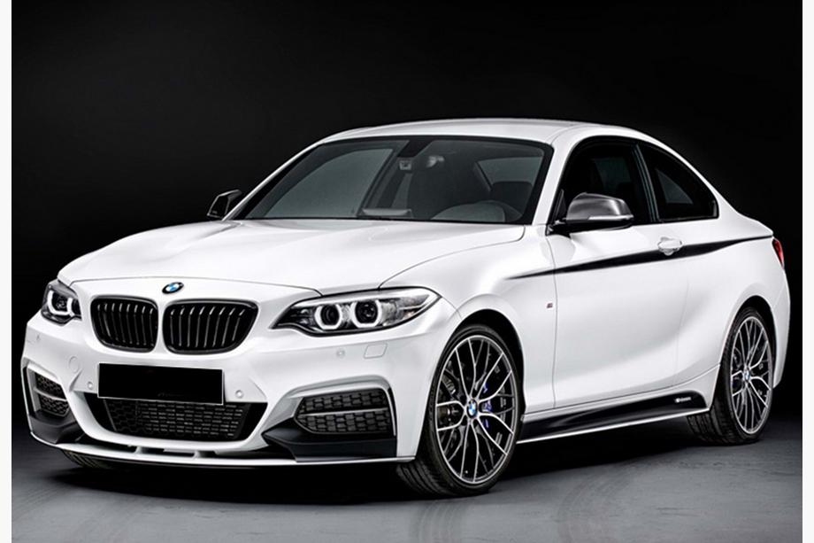 BMW 2-serie F22/F23 2014–2021 Front lip spoiler DPT V-2 (voor M Performance, hoogglans zwart) Image