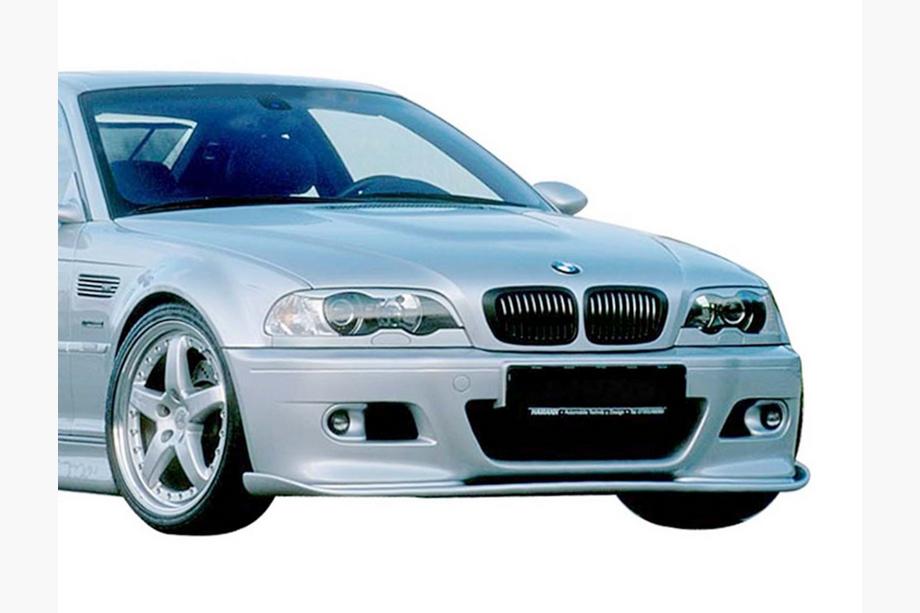 BMW 3 Serie E46 1998–2006 DPT voorbumper lip spoiler (voor Hamman, hoogglans zwart) Foto 3