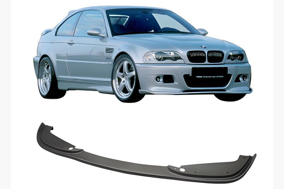 BMW 3 Serie E46 1998–2006 DPT voorbumper lip spoiler (voor Hamman, hoogglans zwart) Foto 1