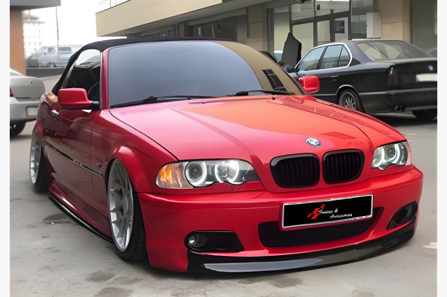 BMW 3 Serie E46 1998–2006 Front lip spoiler DPT V-2 (voor M Sport, hoogglans zwart) Foto 2