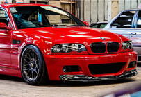 BMW 3 Serie E46 1998–2006 DPT frontlip splitter (voor M3, hoogglans zwart) foto 1