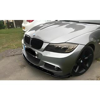 Voorbumper lip spoiler DPT V-1 (voor E90 M-Sport 2008-2011, hoogglans zwart) BMW 3-serie E90/E91 2005–2011 foto 1