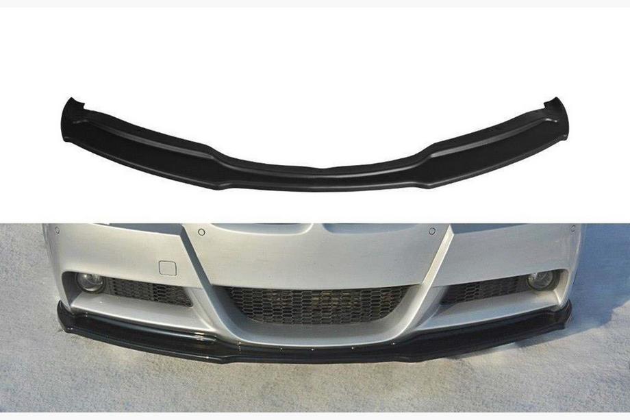 BMW 3-serie E90/E91 2005–2011 Voorbumper lip DPT (voor E90 M-Sport 2005-2008, glanzend zwart) Foto 2