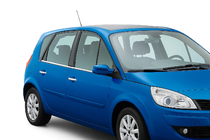 Renault Scenic 1998–2003 Buitenste raamlijstenset (4-delig, RVS) foto 1