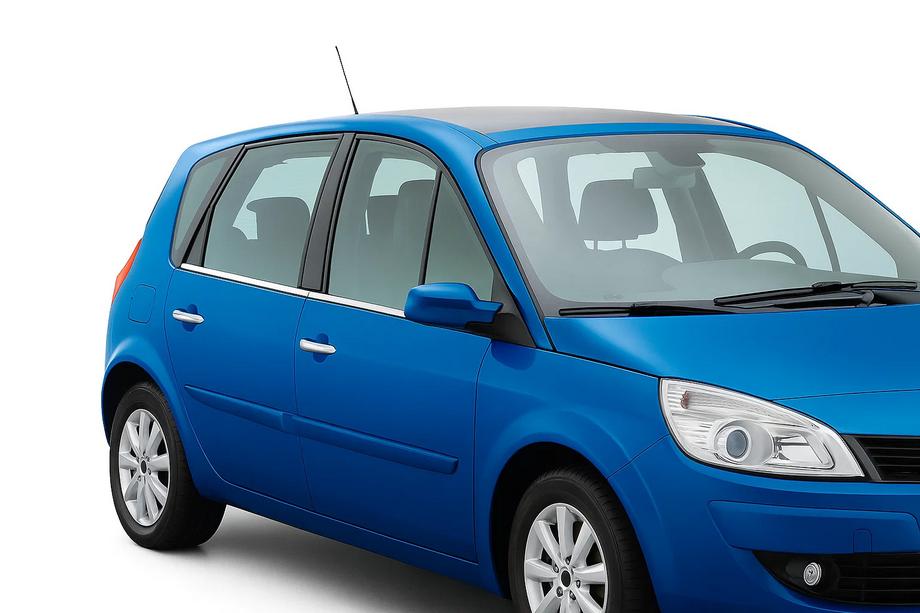 Renault Scenic 1998–2003 Buitenste raamlijstenset (4-delig, RVS) Image