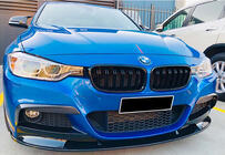 BMW 3 Serie F30/F31 2012–2019 DPT front lip splitter (voor M Performance, hoogglans zwart) foto 2