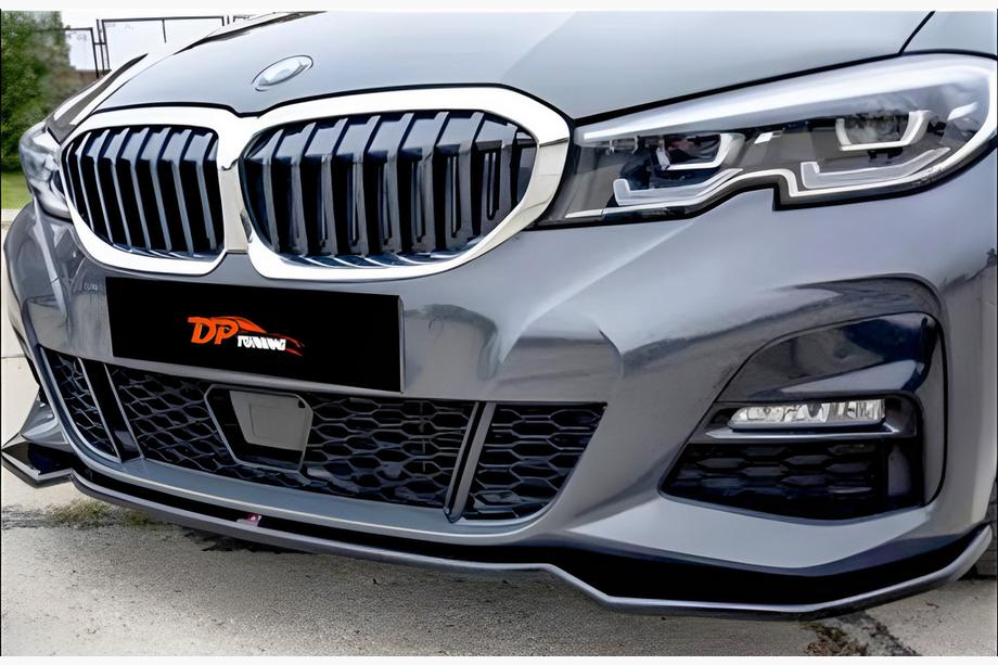 BMW 3 Serie G20/G21 2018– Front lip spoiler DPT V-2 (hoogglans zwart) Foto 1