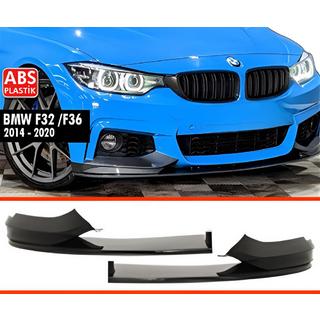 Voorbumper lip DPT V-4 (voor M Technic, hoogglans zwart) BMW 4 Serie F32/F33/F36 2012–2020