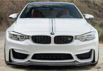 BMW 4 Serie F32/F33/F36 2012–2020 DPT V-4 voorlip spoiler (voor M4, hoogglans zwart) foto 2