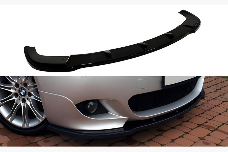 BMW 5 Serie E60/E61 2003–2010 Frontlip spoiler DPT (voor M Technic Max Hamann hoogglans zwart) Image