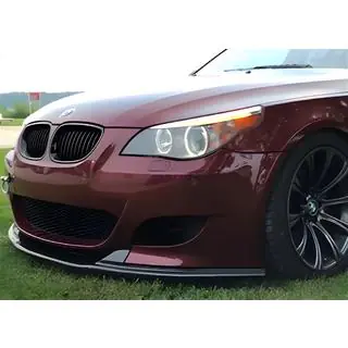 DPT front lip spoiler (zonder vinnen, voor M5 Hamann, glanzend zwart) foto 1