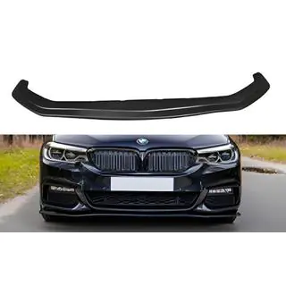 DPT V-2 front lip spoiler (2017-2020, hoogglans zwart) foto 1