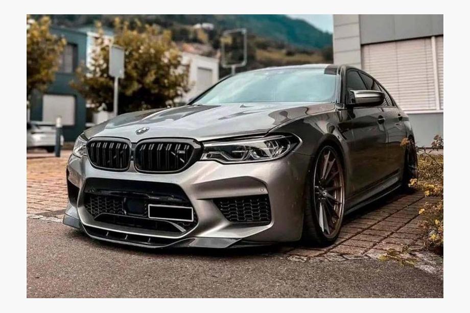 BMW 5 Serie G30/G31 2017–2023 DPT frontlip (voor M5, 2017-2020, hoogglans zwart) Foto 3