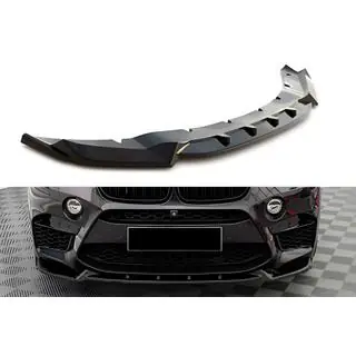 Voorbumper lip DPT V-2 (voor X5M F85, hoogglans zwart)