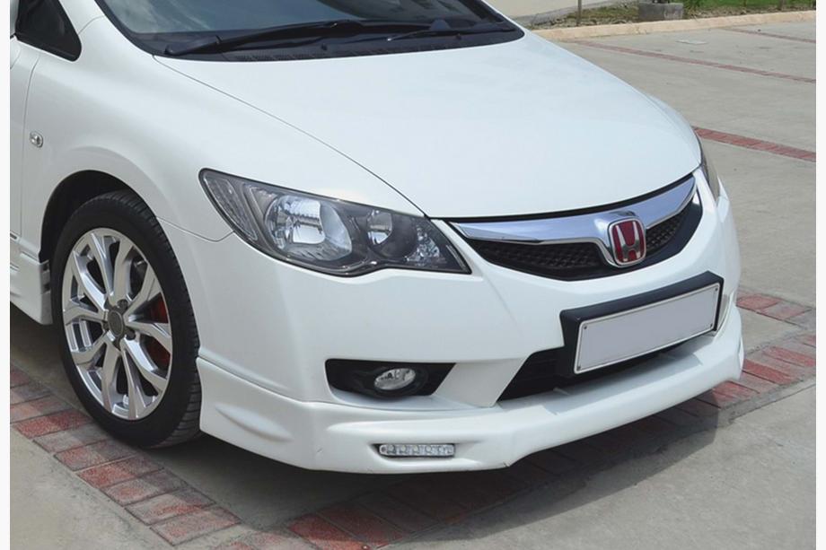 Honda Civic Sedan VIII 2006–2011 DPT front bumper lip spoiler (2009-2011, in primer/overspuitbaar) Foto 4