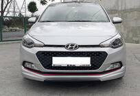 Hyundai I-20 2014–2020 DPT front bumper lip (hoogglans zwart) foto 2