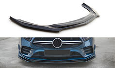 Mercedes A-Klasse W177 2018– Front lip spoiler DPT V-2 (hoogglans zwart) foto 1