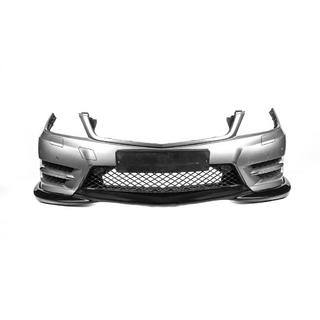 Frontbumper lip DPT V2 (2011-2015, hoogglans zwart) Mercedes C-klasse W204 2007–2015 foto 3